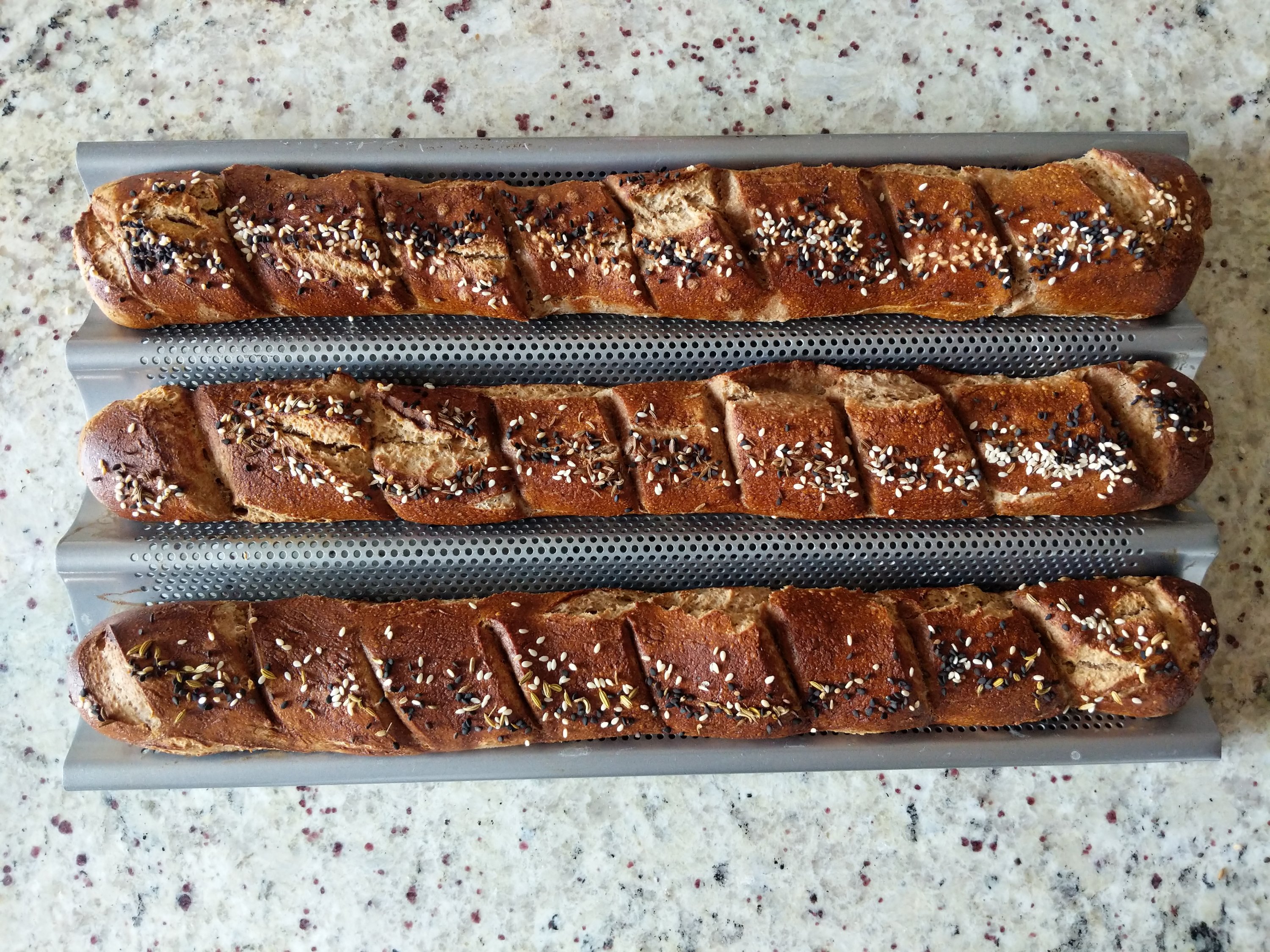 Threeflour pretzel baguettes mpei's blog